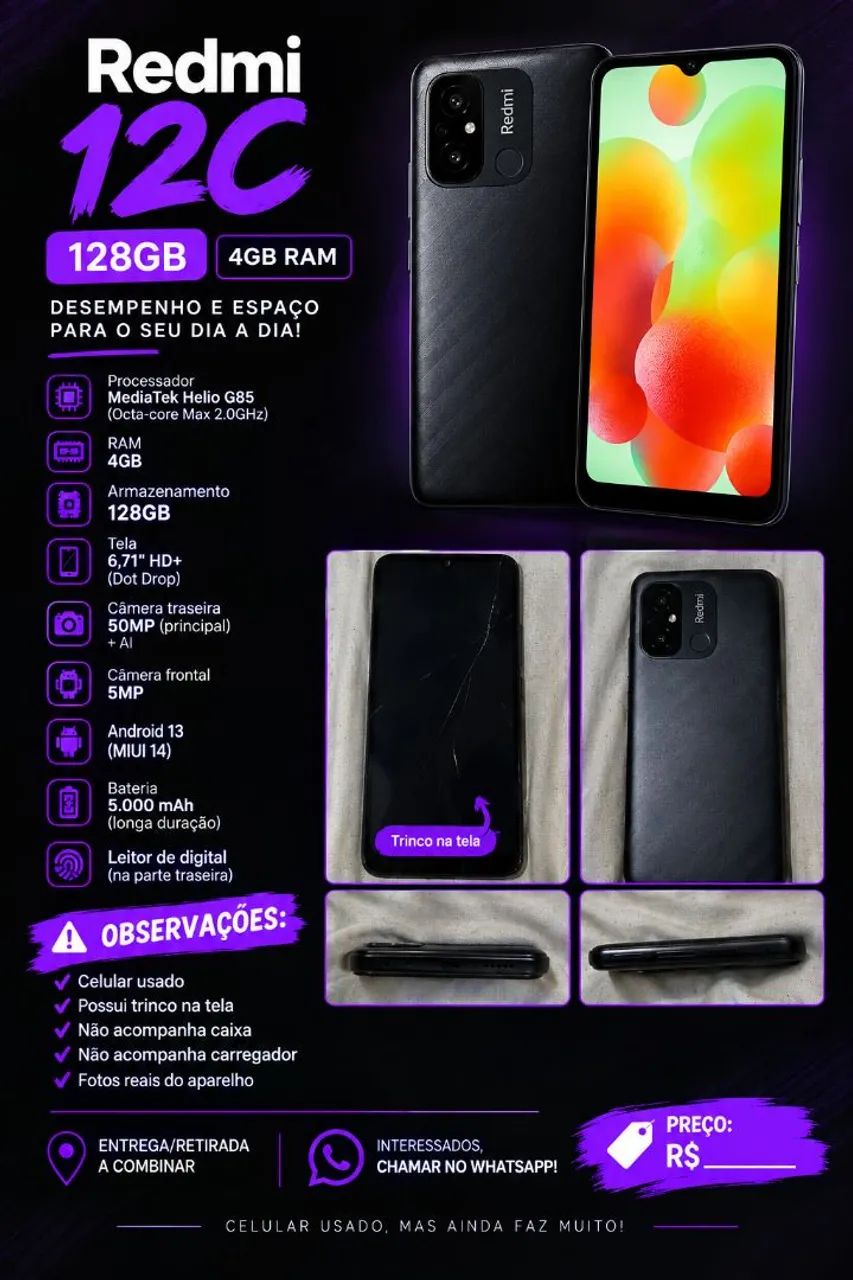 Celular Redmi 12C