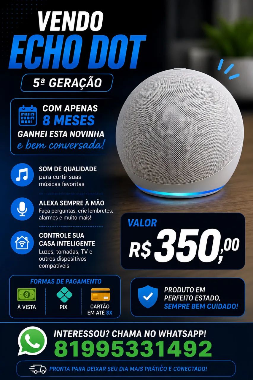 Alexa echo dot 5 geração 