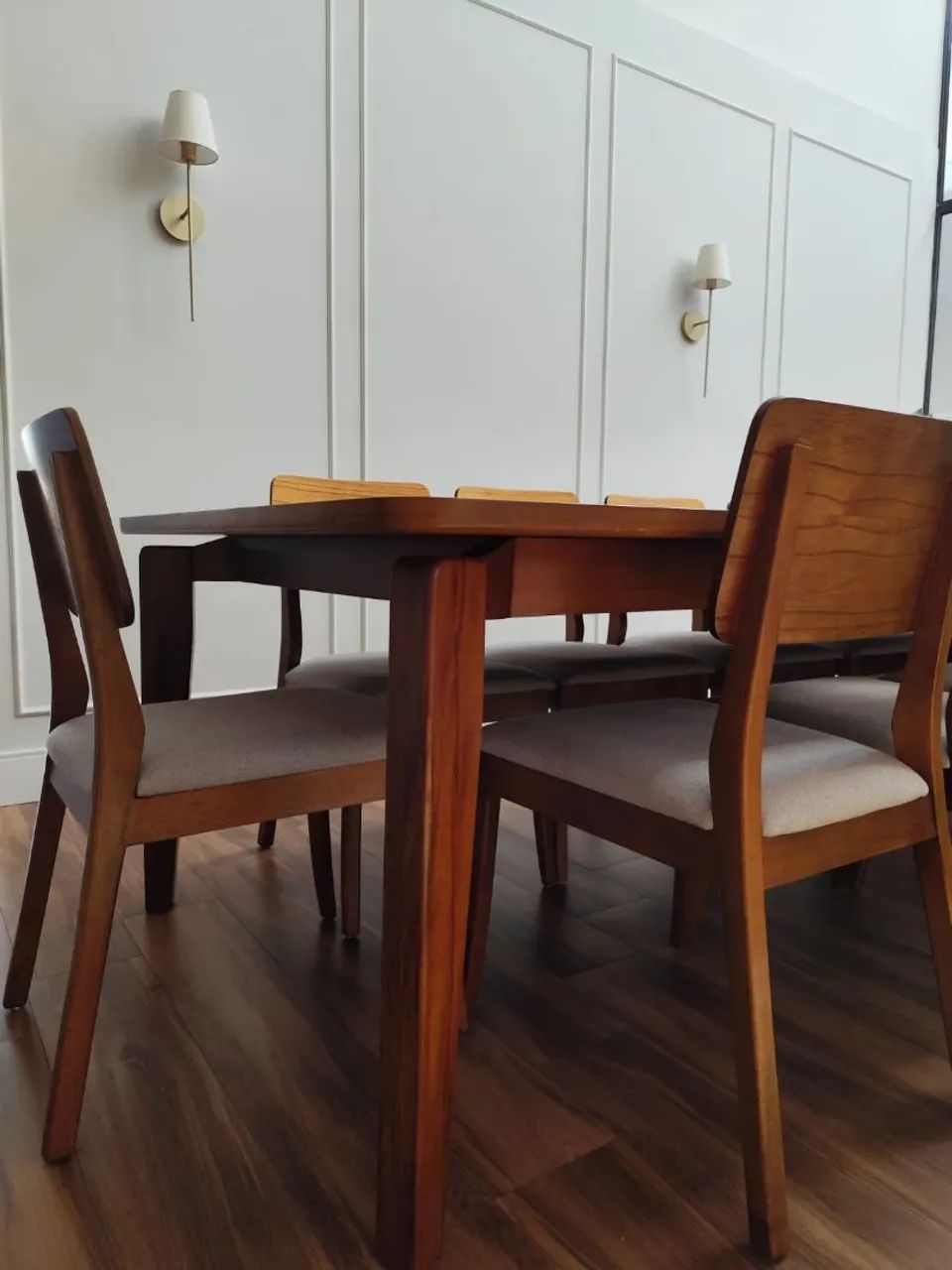Mesa de Jantar 2,75m + 10 Cadeiras em Madeira - Excelente Estado - Foto 3