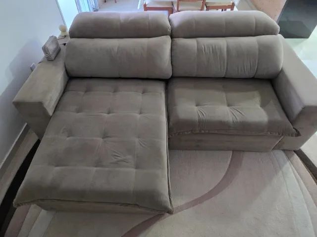 Sofá Retratil 4 lugares - Excelente estado! - Foto 2