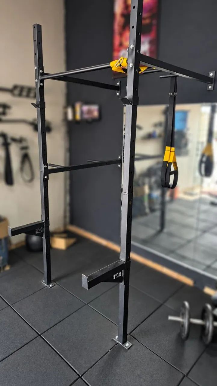 Rack para agachamento e barra fixa
