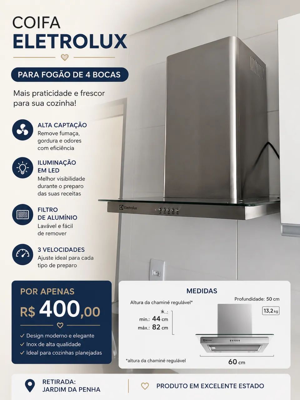 Coifa Electrolux