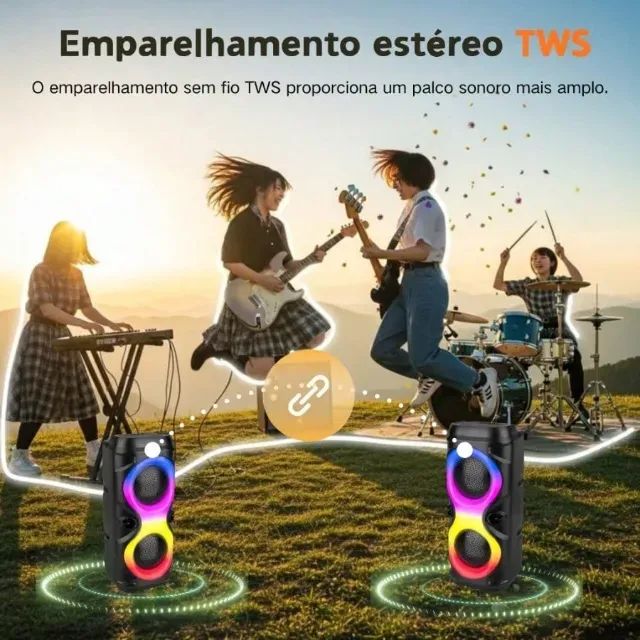 Som Potente e Visual Incrível: Caixa de Som Xtrad CS-29 - Foto 2