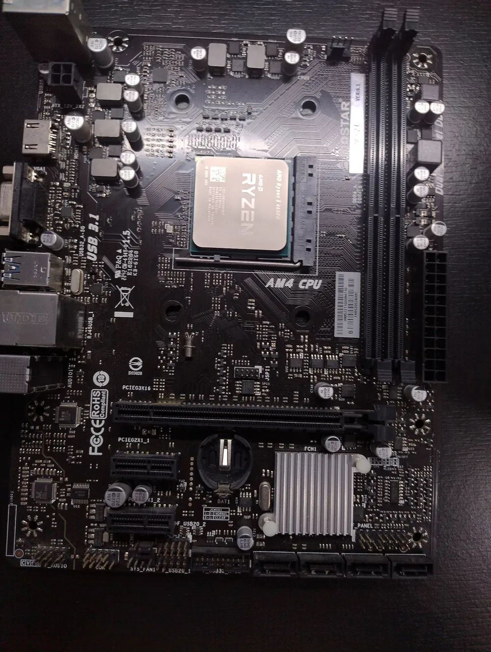 Ryzen 5 4600g placa mãe A320MH 2.0 - Foto 2