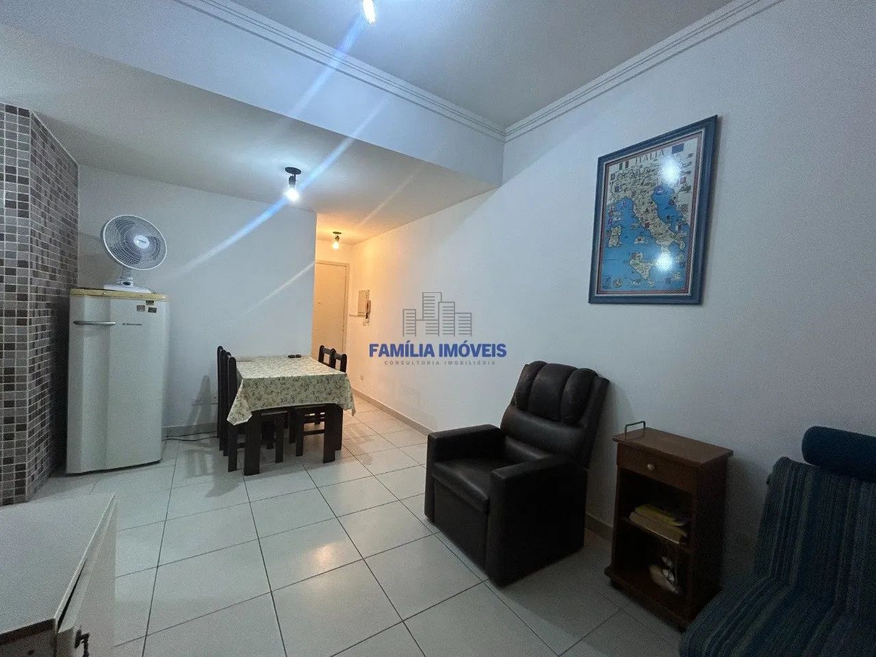 Alugar apartamento mobiliado 1 dormitório no Gonzaga em Santos SP. - Foto 4