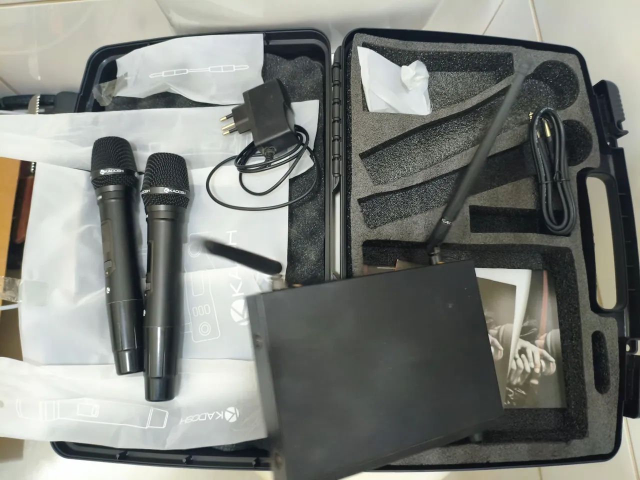 Microfone Profissional Duplo Kadosh K502M - Foto 2