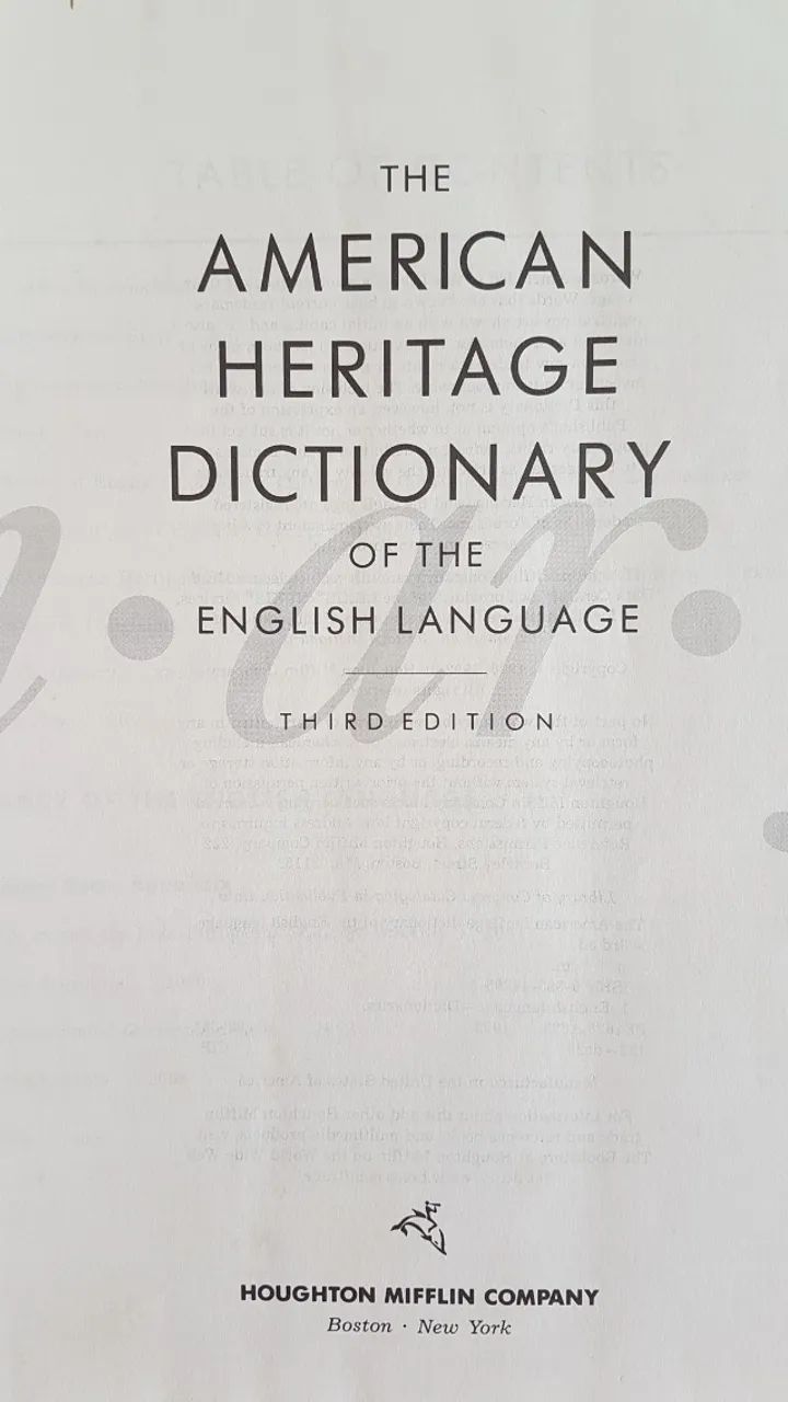 The American Heritage Dictionary of the English Language - Third Edition - Foto 3