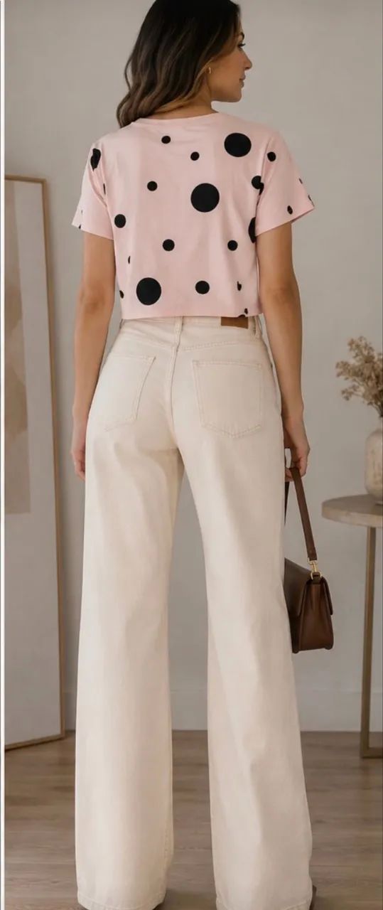 blusa amoc rosa poá p