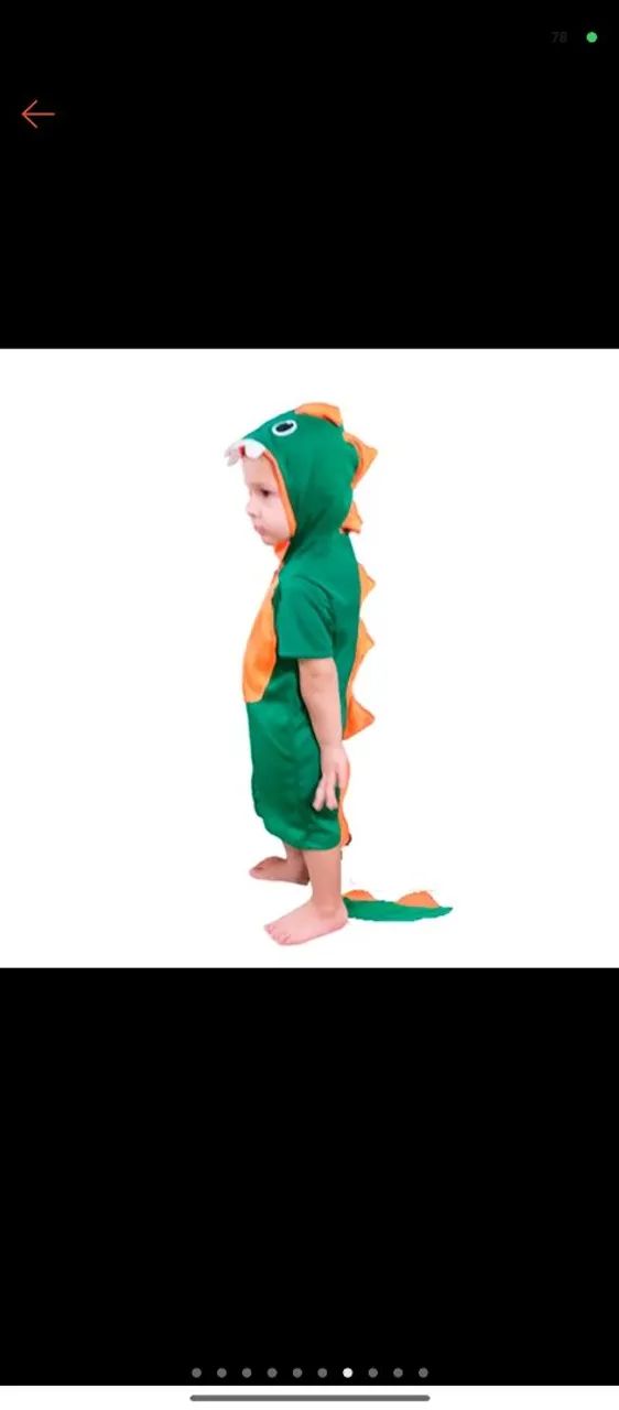 Fantasia dinossauro infantil 