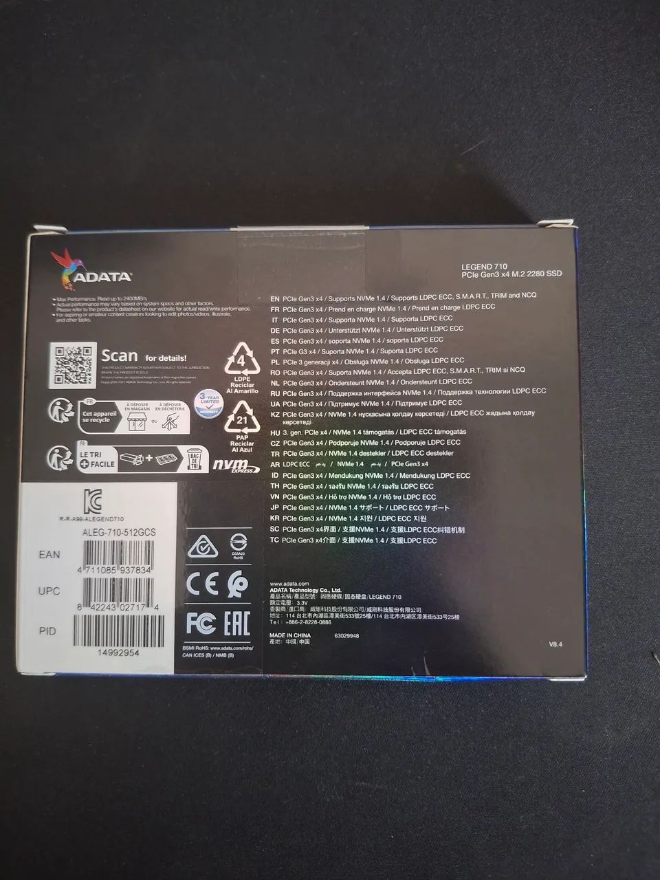 SSD Adata Legend 710 512Gb  - Foto 2