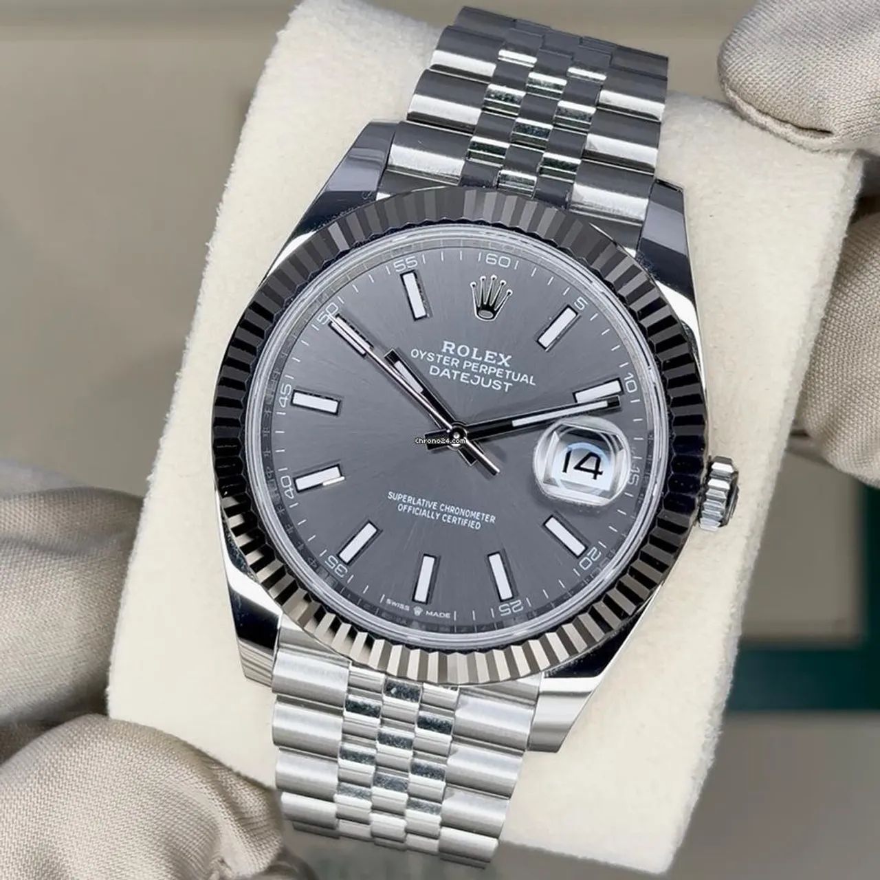 Relógio Rolex datejust cinza automático novo