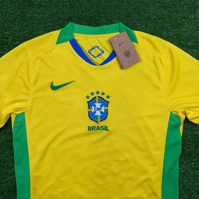 Camisa do Brasil Masculina Amarela 2025 - Foto 2