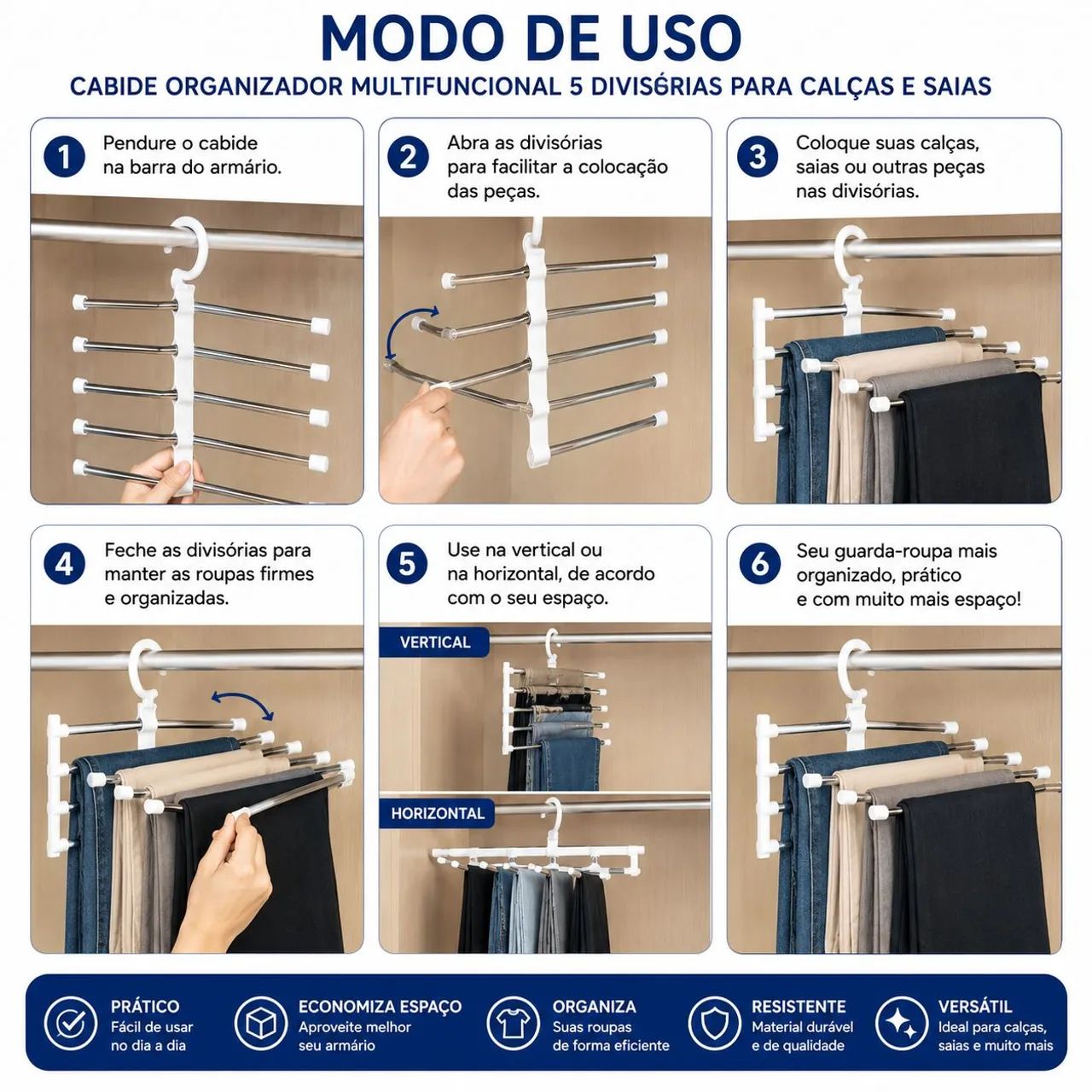 Cabide  para guardar roupa  - Foto 3