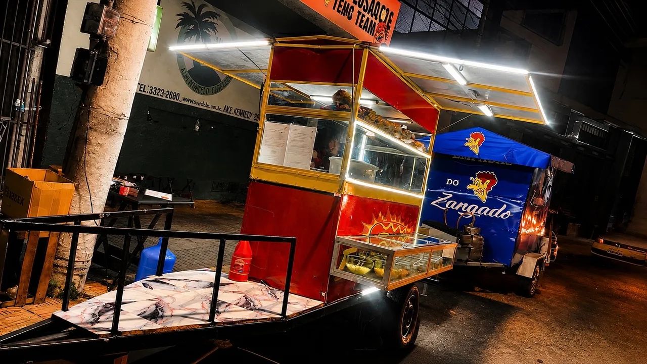 CARRINHO DE HOT DOG COMPLETO - PRONTO PARA TRABALHAR ? - Foto 3