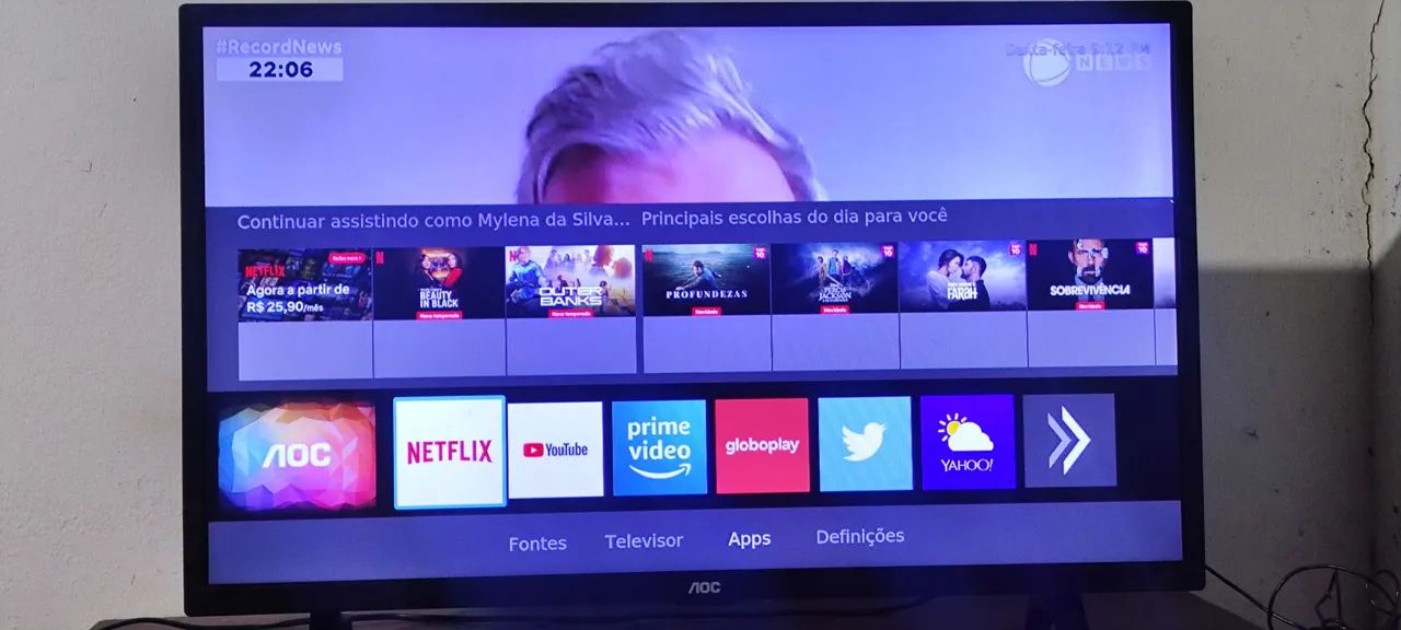 Tv smartv AOC 32 polegadas 