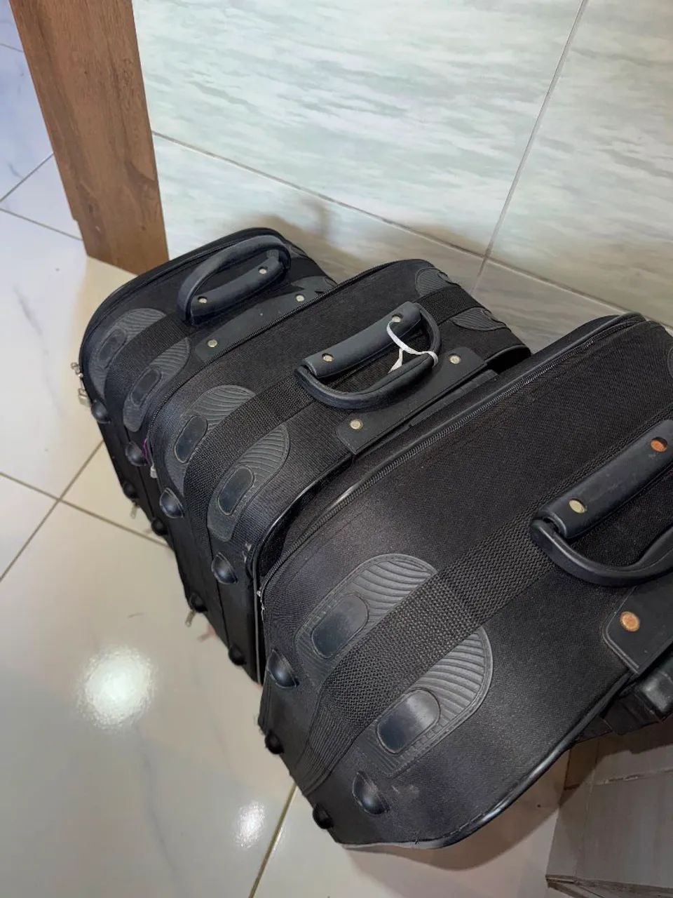 Kit 3 malas de viagem com alça  - Foto 3