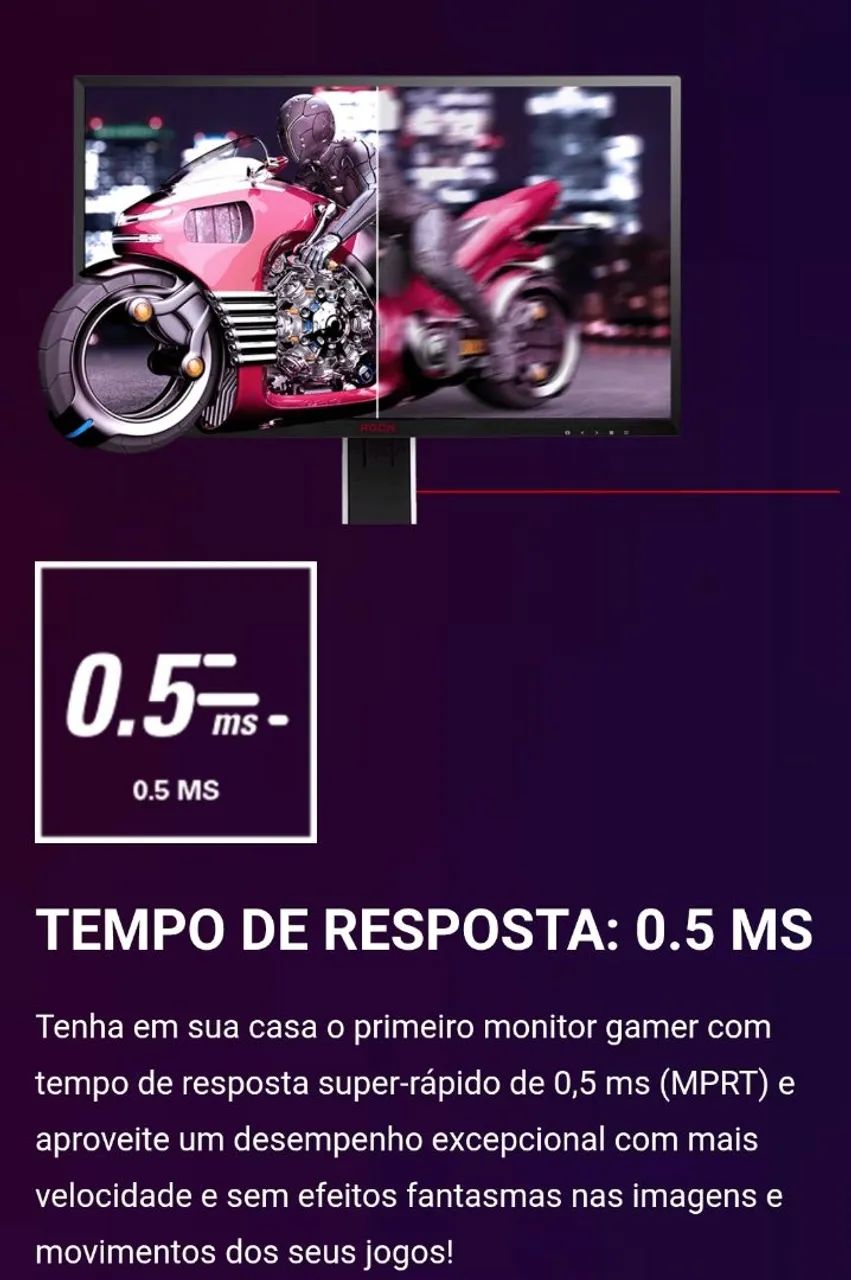 Monitor Gamer AOC AGON 240hz 0,5ms  - Foto 4