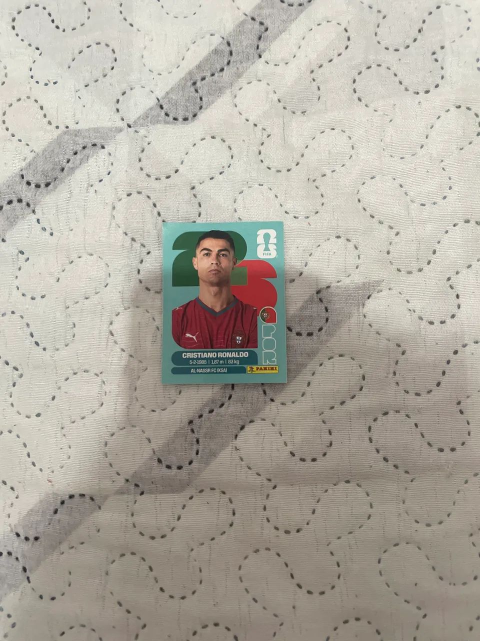 Figurinha do Cristiano Ronaldo normal 2026
