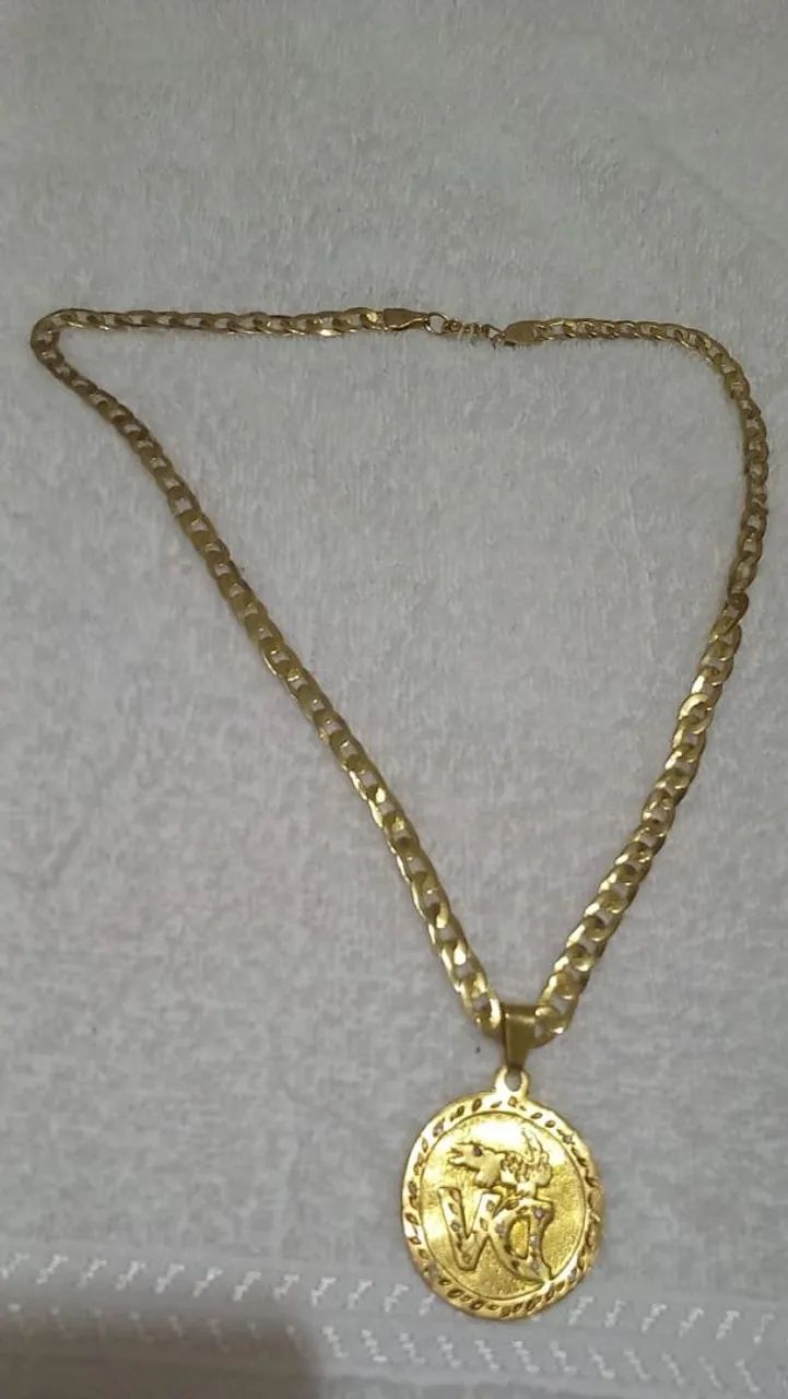 Vendo esse Cordão de Prata Banhado a Ouro - Foto 3