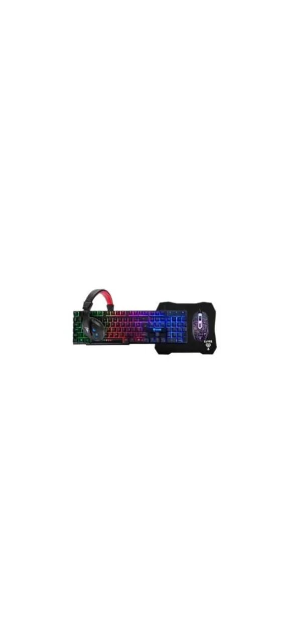 COMBO GAMER NIGHTMARE TECLADO / MOUSE / HEADSET / MOUSE PAD  | CLANM - Foto 2