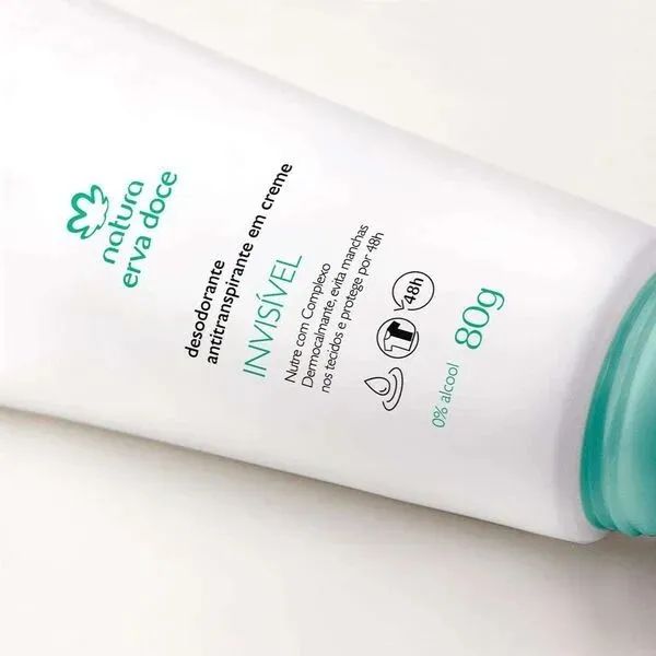 Desodorante Antitranspirante em Creme Erva Doce