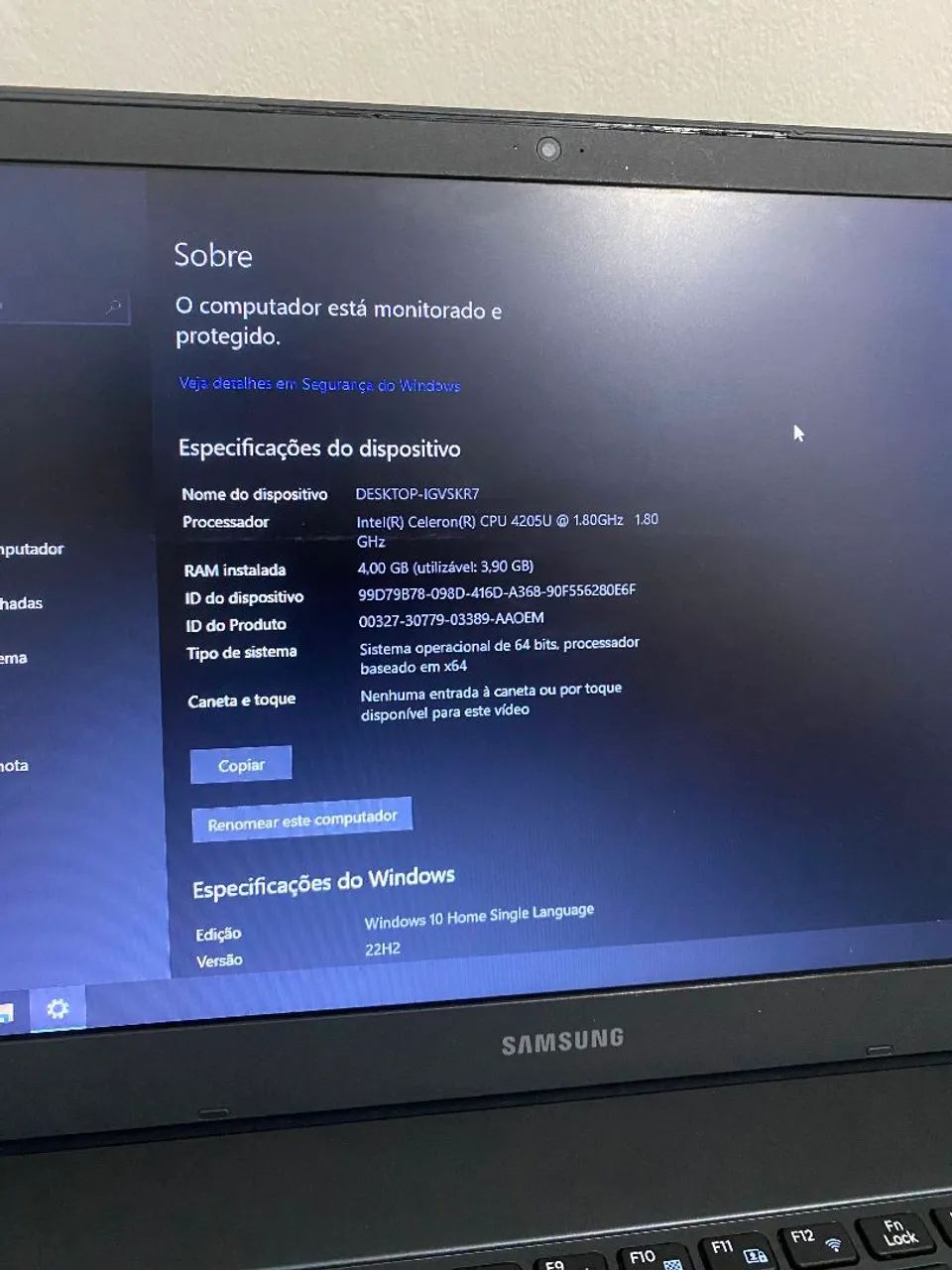 Notebook Samsung Celeron 4205U - Foto 2