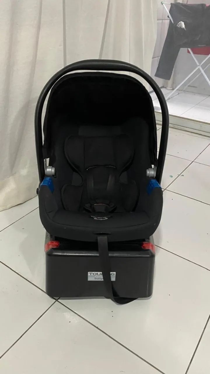 Carrinho de Bebê Burigotto Passeio Zap Com Bebê Conforto e Base - Foto 4