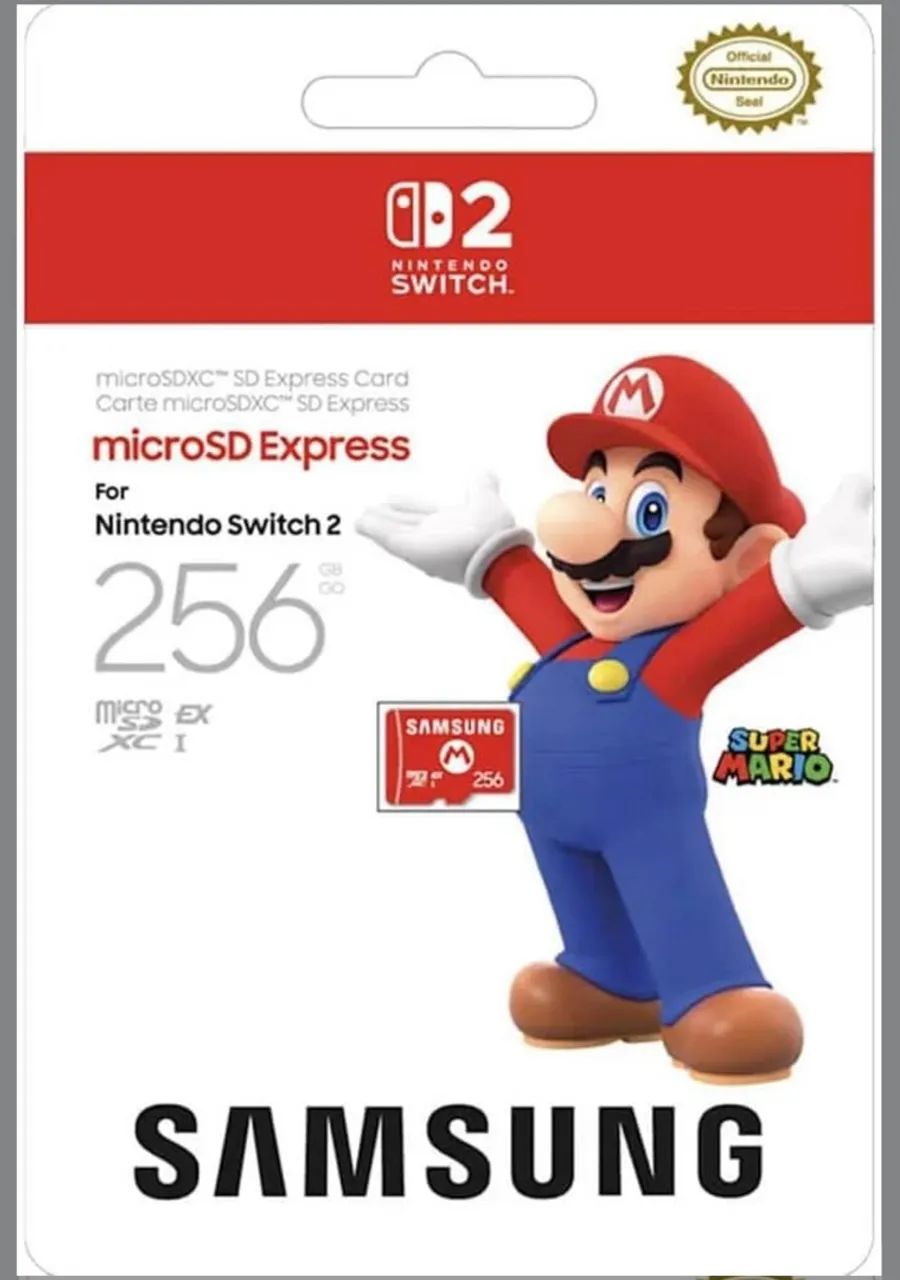 Micro sd express 256gb -compatível Nintendo Switch 2-