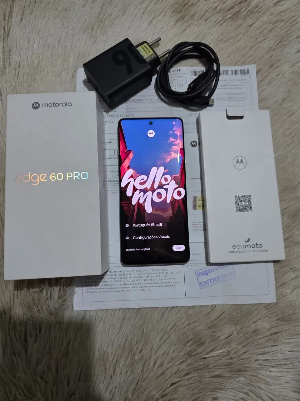 EDGE 60 PRO 512G 12 DE RAM ACEITO TROCA E CARTÃO  - Foto 2