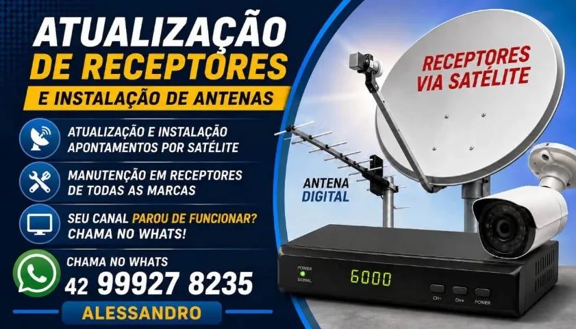 Antenas Receptores e Câmeras 