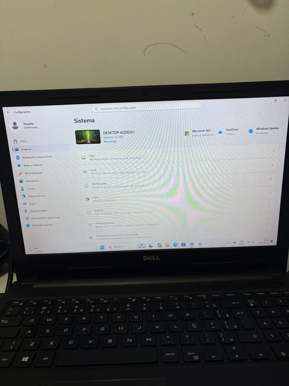 Notebook Dell Inspiron 3567