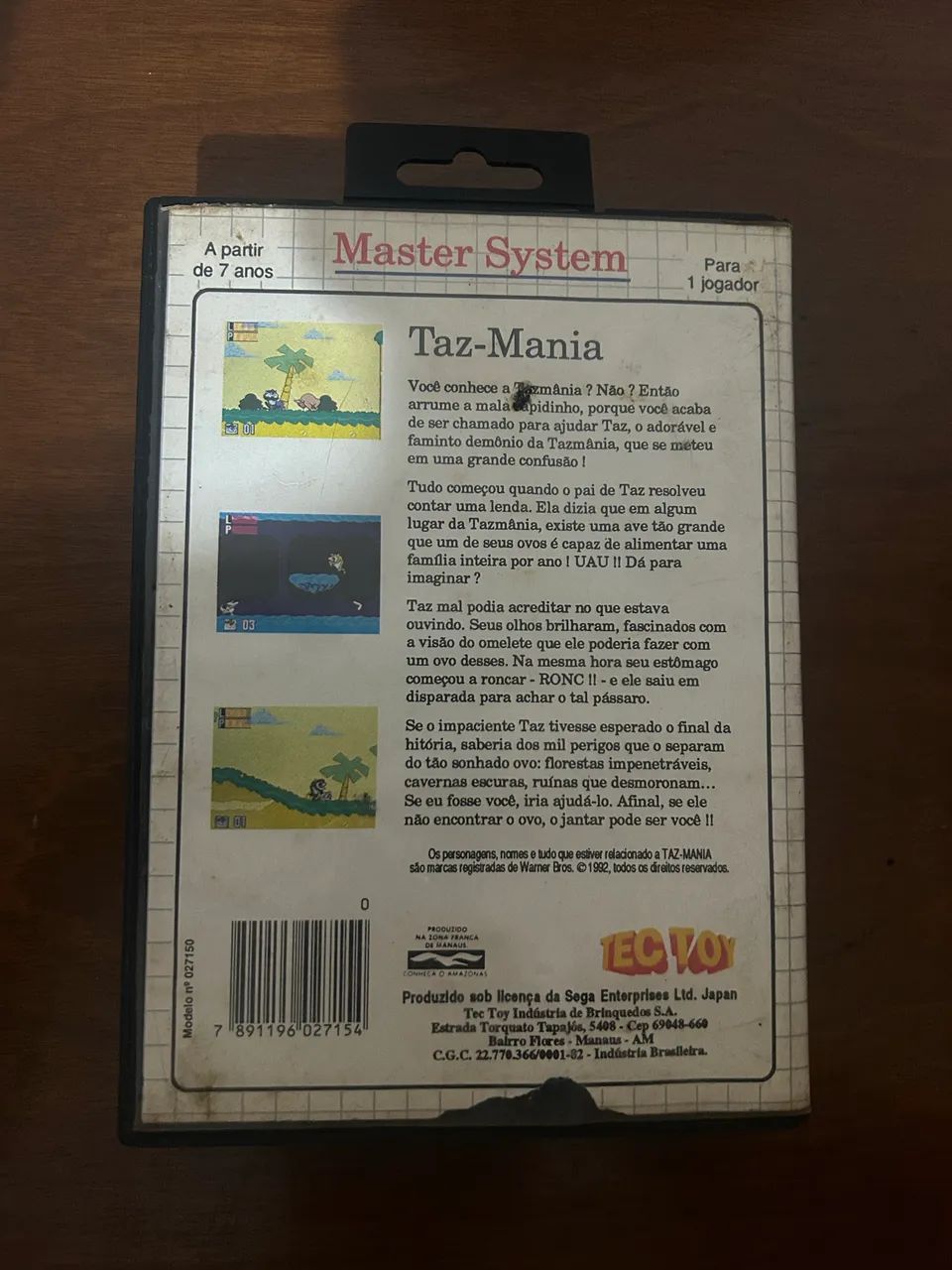 Taz Mania Master System  - Foto 3