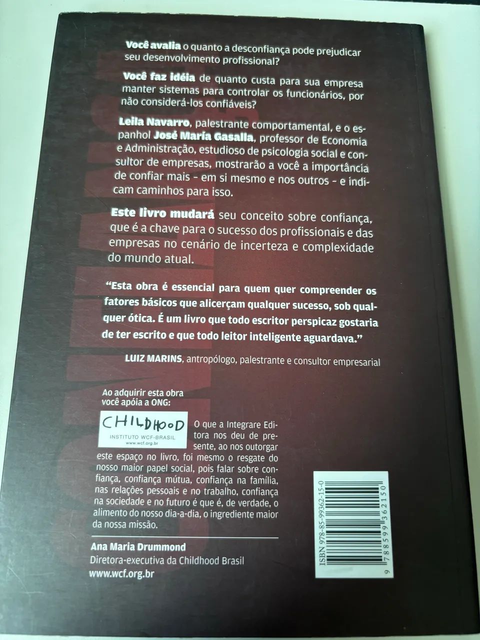 Livro : Confiança a chave para o sucesso pessoal e empresarial  - Foto 2