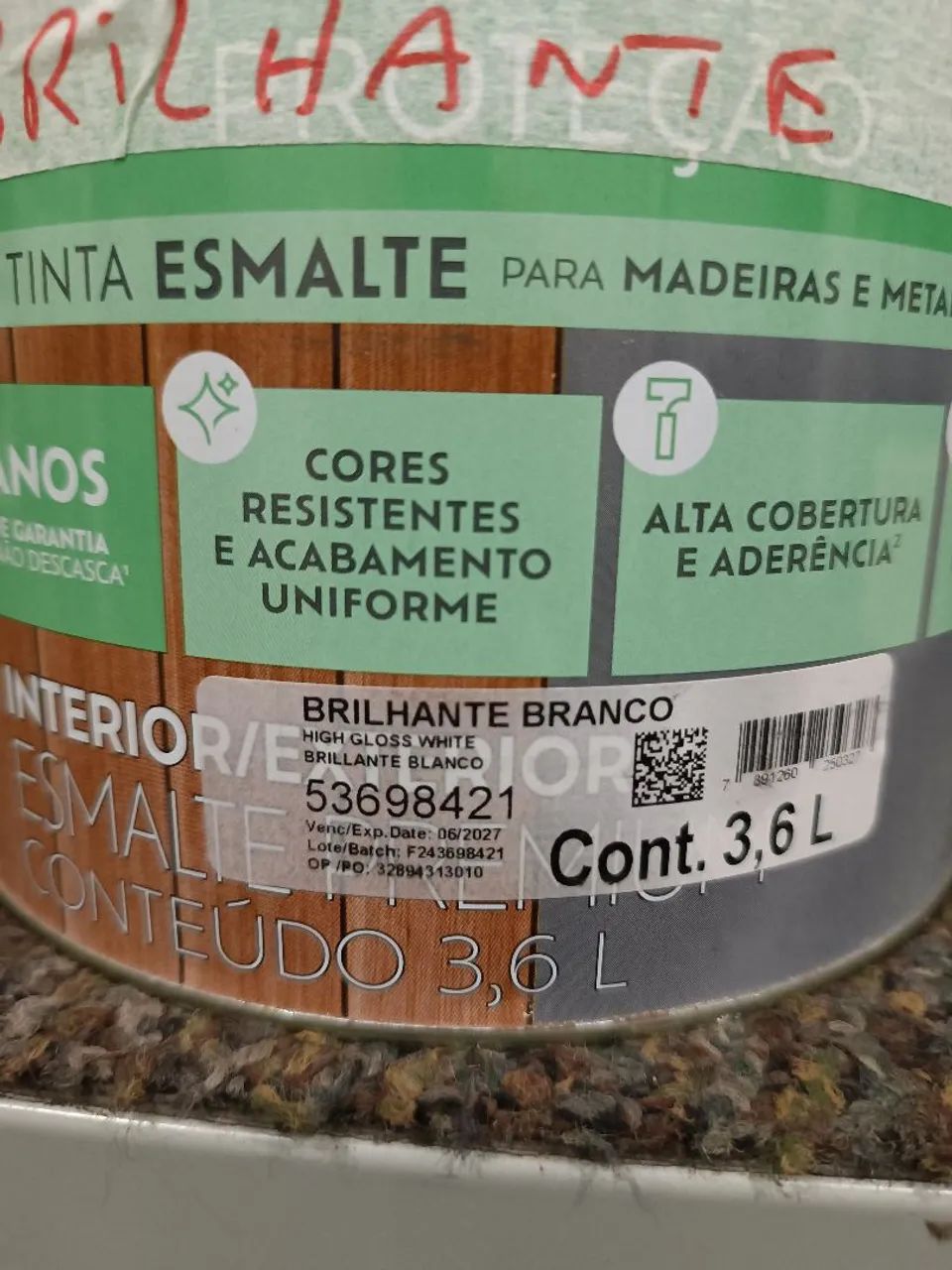 Tinta Esmalte Suvinil Premium Branco Brilhante  - Foto 2
