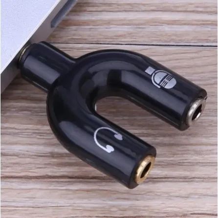 Adaptador Splitter De Fone E Microfone Headset Áudio P2 X P3 Cores - Foto 2