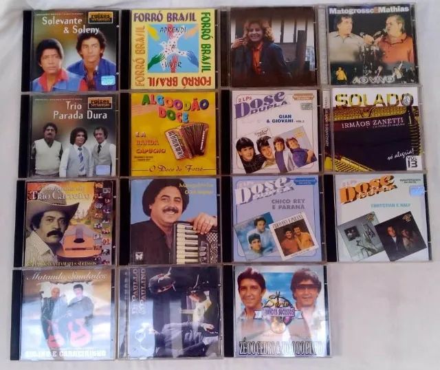 Lote 30 Cds Sertanejo Raiz Modas E Forro Originais Raridades Colecao Fechada