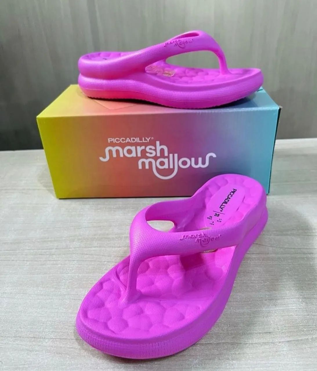 Chinelo nuvem Piccadilly marshmallow - Foto 2