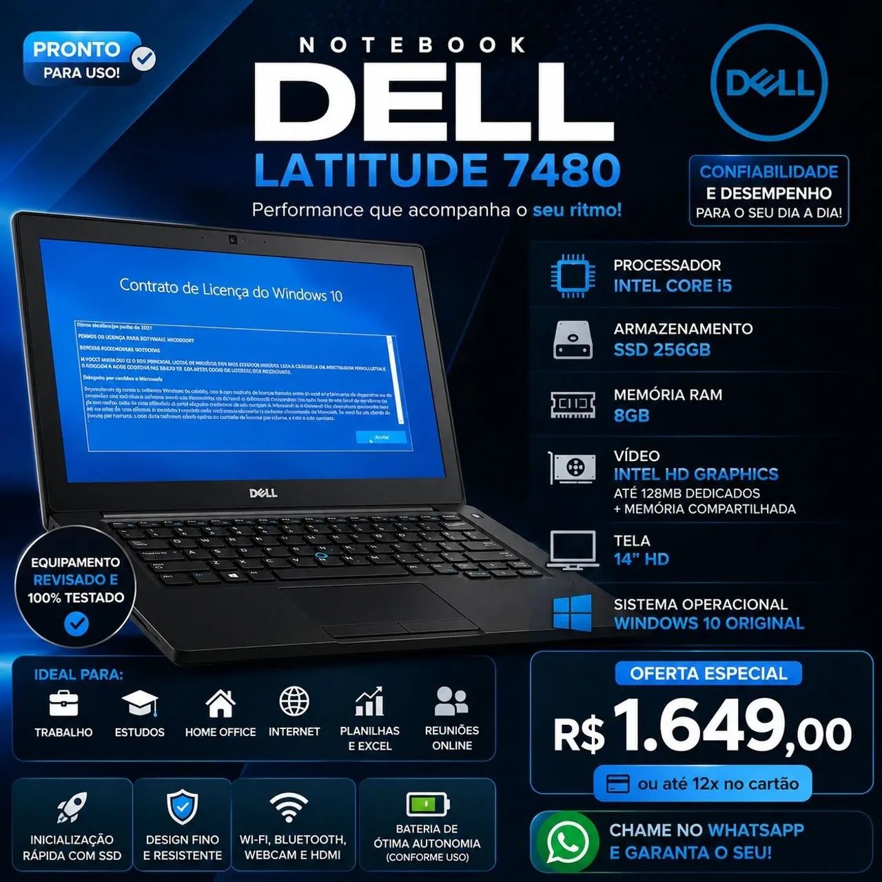 Notebook Dell Latitude 7480