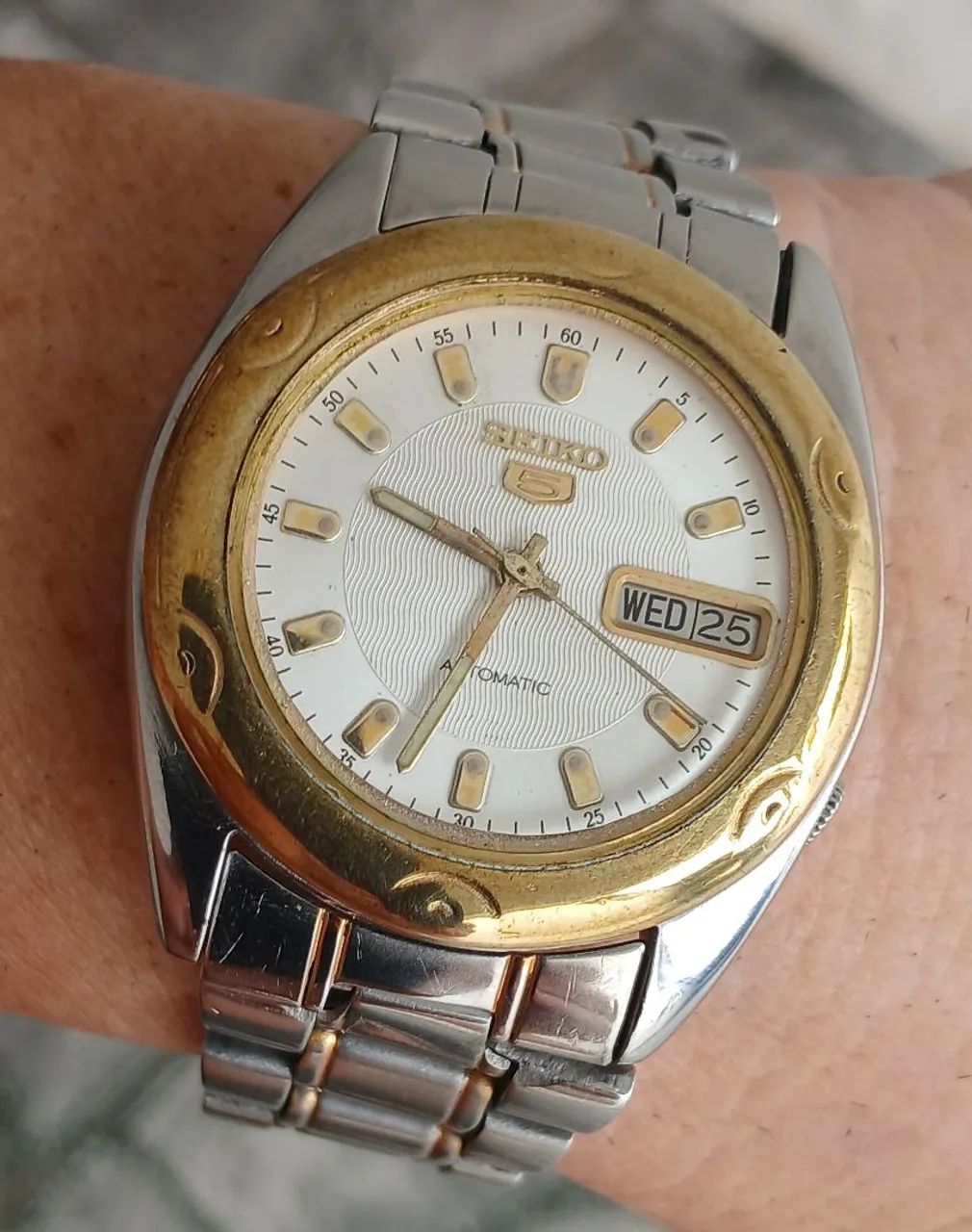 Relógio antigo original SEIKO 5 automático vintage raro de coleção  - Foto 3