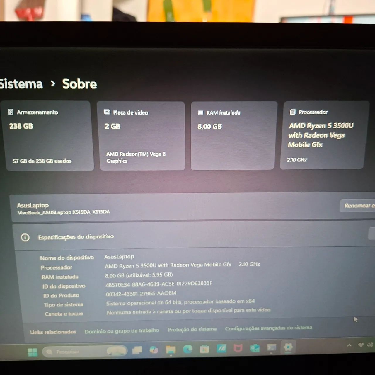 Notebook ASUS Vivobook X515 Ryzen 5 - Foto 2