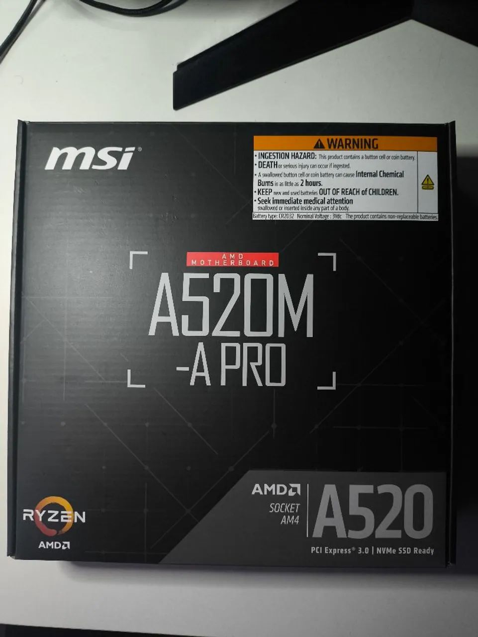 Placa mãe MSI A520M A Pro, nova lacrada!!!