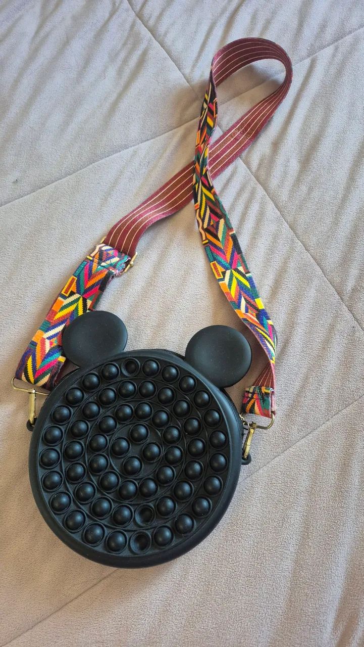 Bolsinha preta Mickey (pop)