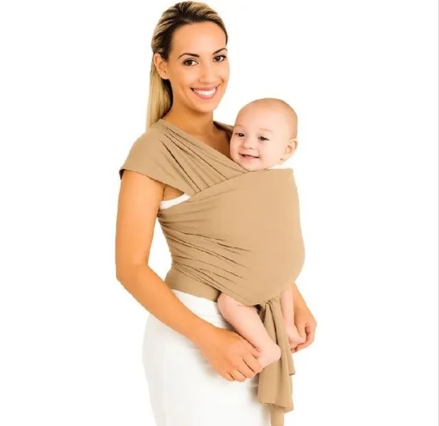 sling bege para bebê
