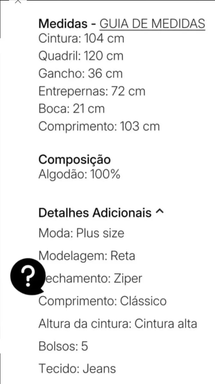 Calça Jeans Uber Jeans 48 - Foto 5