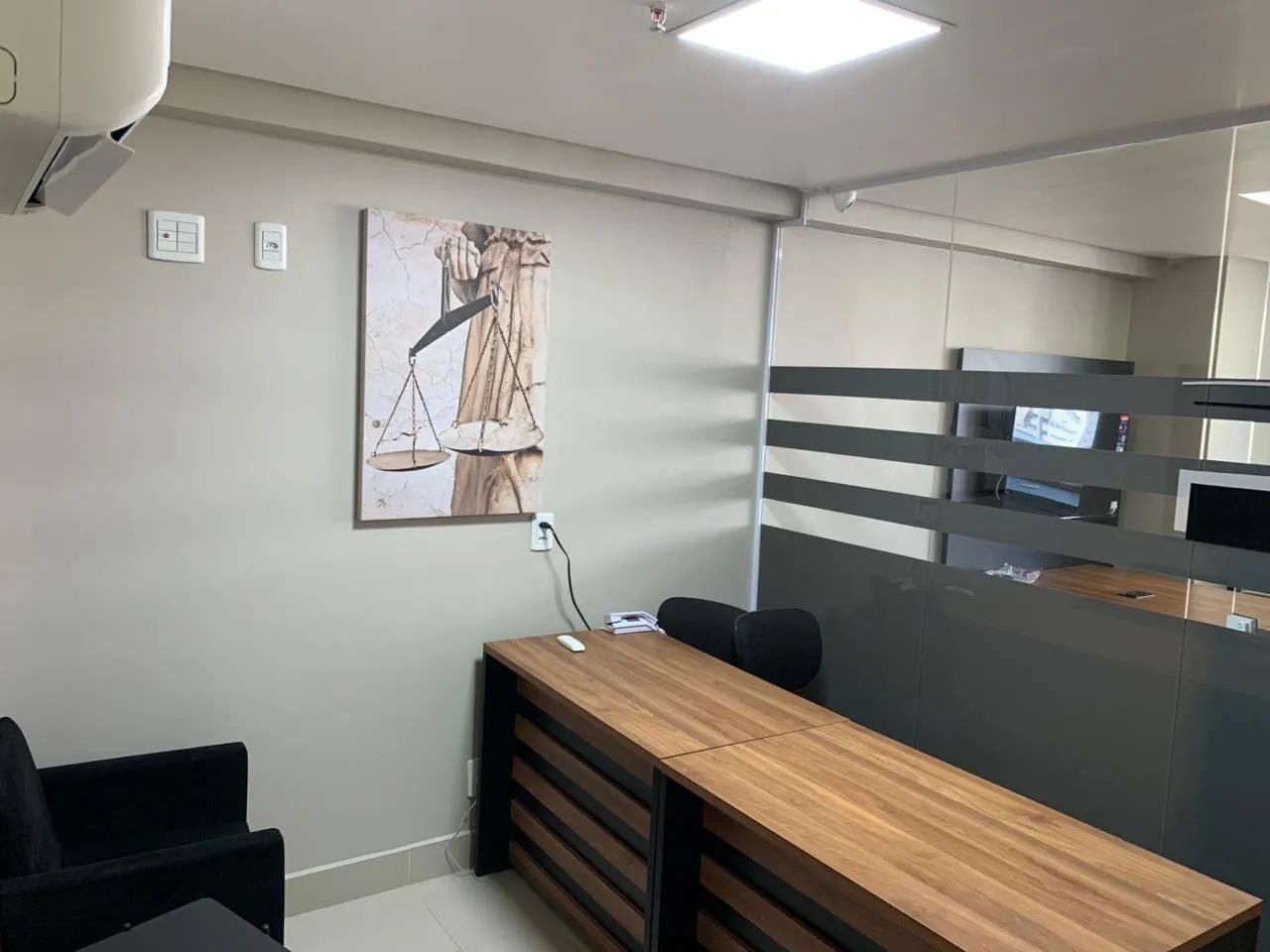 Sala comercial mobiliada, com varanda, para locação | Brookfield Tower | 40m² - Jardim Goi - Foto 2