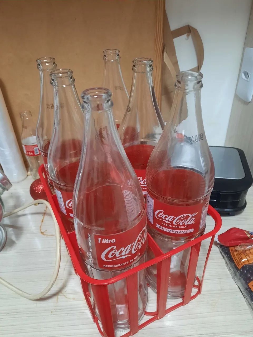 Cesto plastico para 6 litros de coca-cola