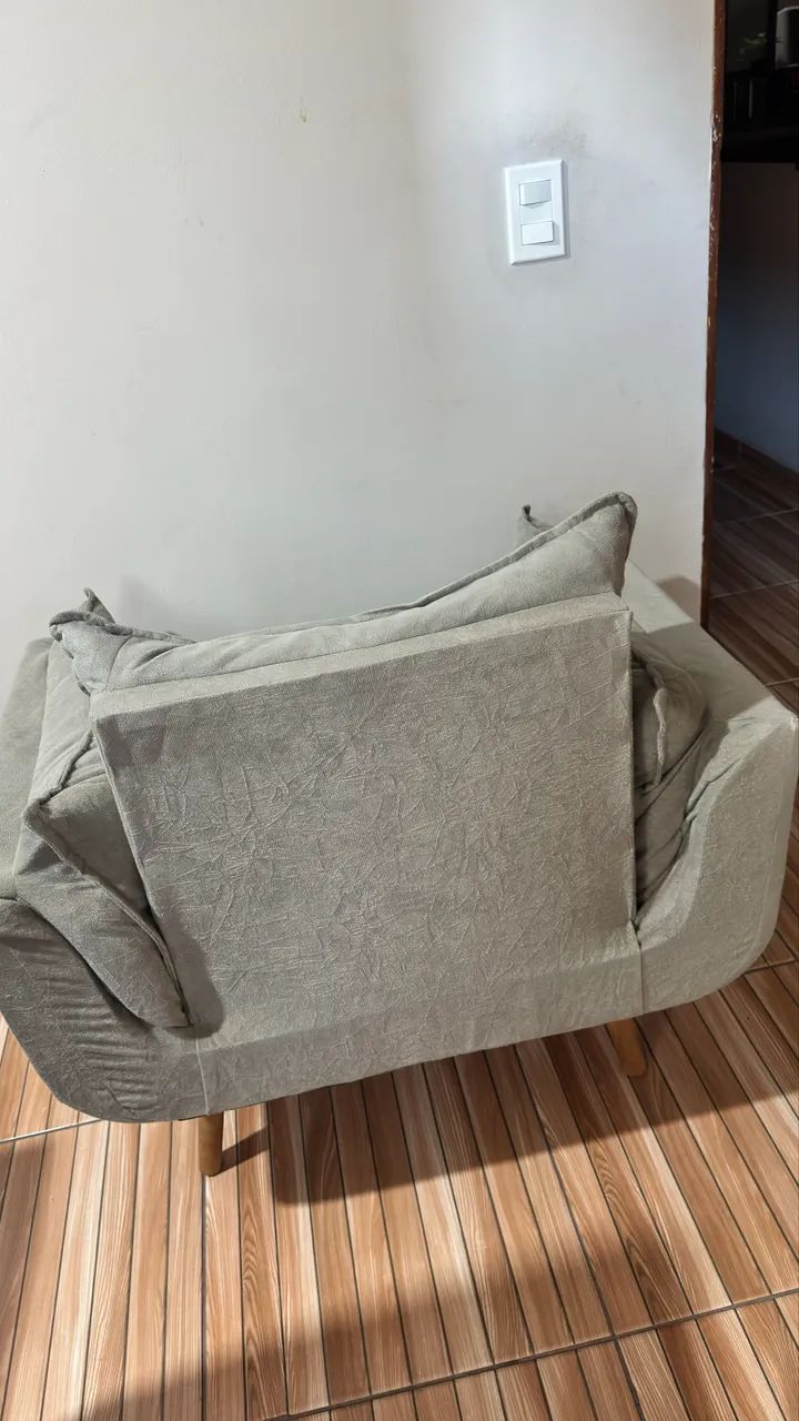 Poltrona para sala cinza  - Foto 3