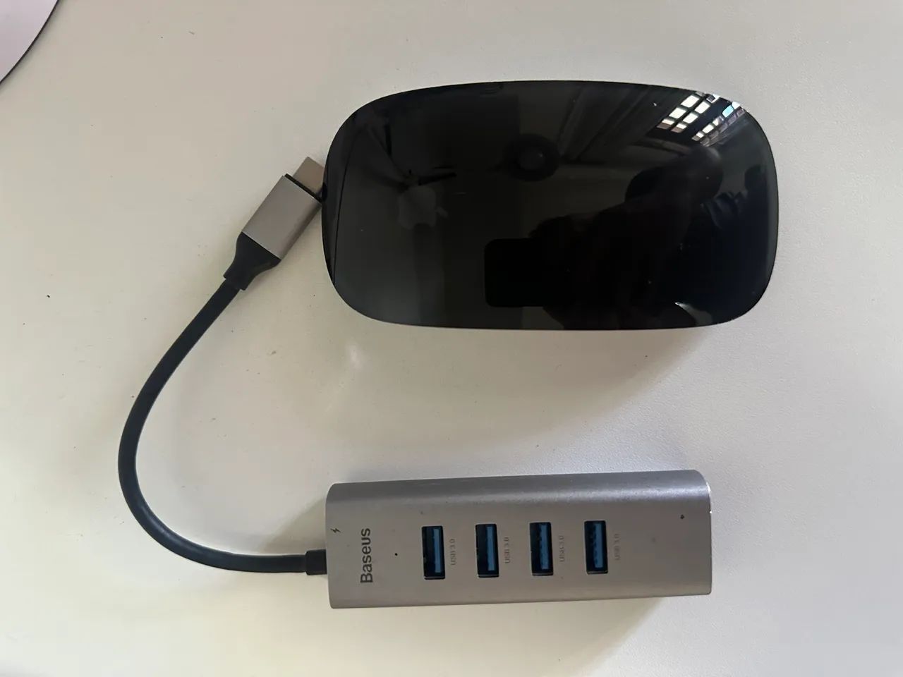 MacBook m2 256 gb com mouse apple e hub baseus  - Foto 3