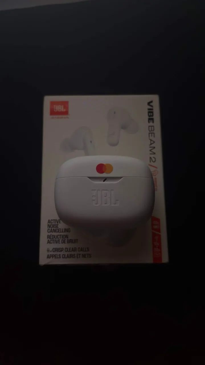 Fone Bluetooth JBL Vibe Beam 2 Original - Completo na Caixa com ANC