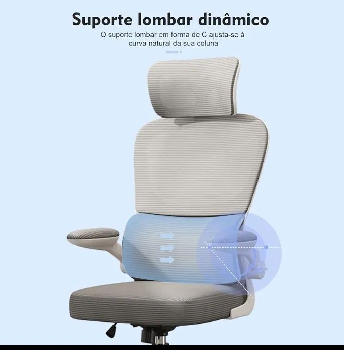 Cadeira de escritório ergonômica, conforme NR17, NOVA  - Foto 4